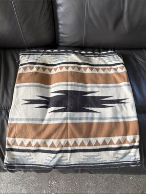 Simons striped knit in black, white, brown